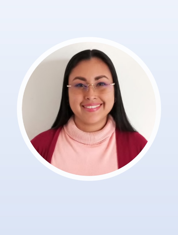 Mgtr. Anita Alarcón, Bioquímica Farmacéutica · Magíster en Farmacia Clínica y Hospitalaria