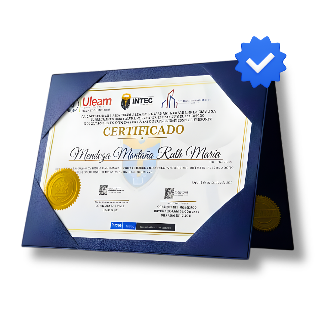 Certificado con aval universitario ULEAM e INTEC