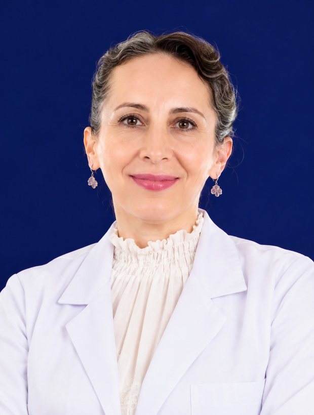 Dra. Rebeca Natalí Vallejo Bustamante, Médica Especialista en Patología Clínica · Magíster en Gerencia Hospitalaria