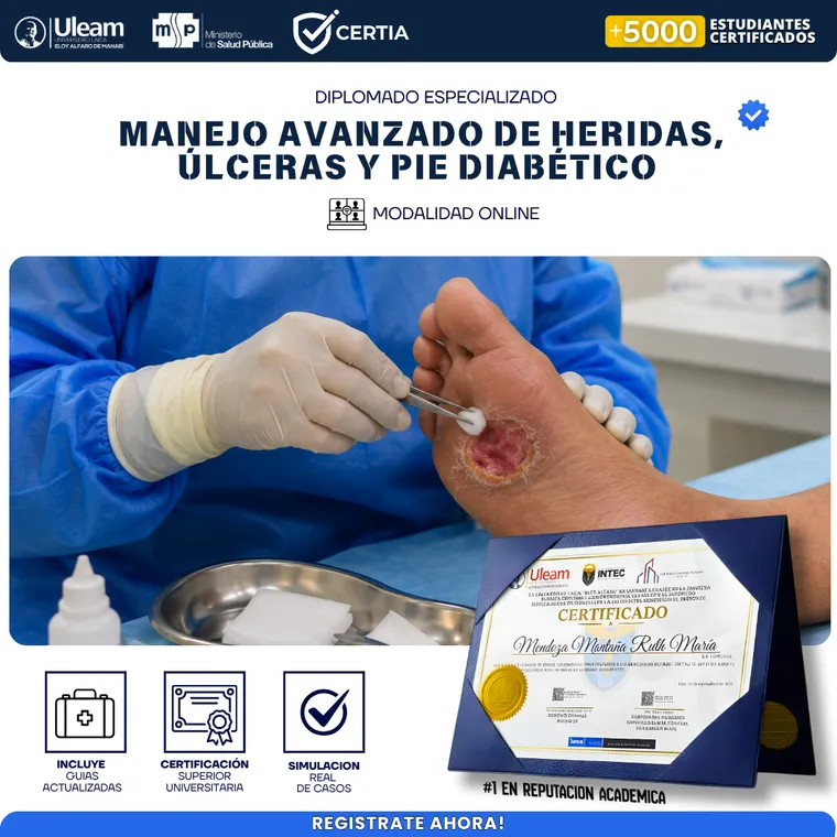 Diplomado Avanzado de Heridas, Úlceras y Pie Diabético
